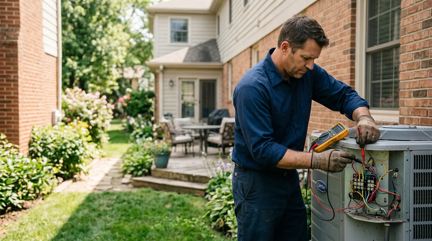 HVAC technician working near Cedar Creek, TX